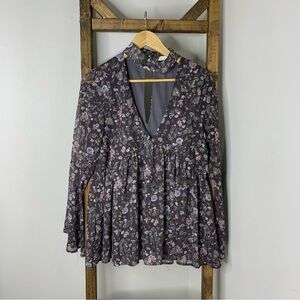 By Together Floral Long Sleeve Women's Top M